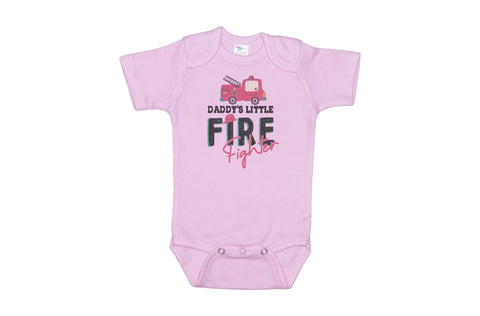 Daddy's Little Firefighter Baby Onesie