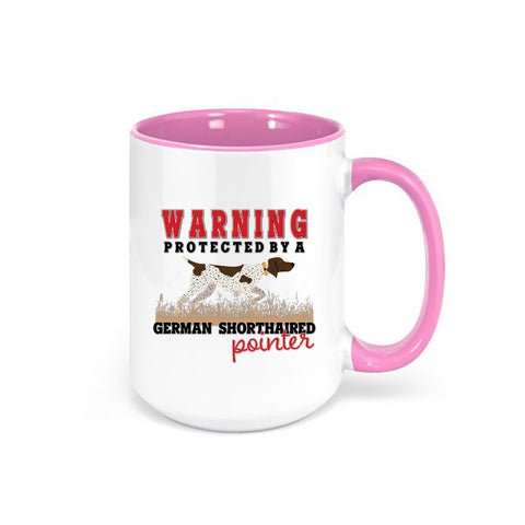 Warning Protected By A German Shorthaired Pointer Mug