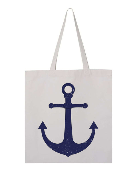 Distressed Anchor Tote Bag
