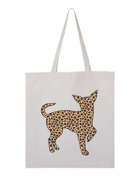 Leopard Chihuahua Tote Bag