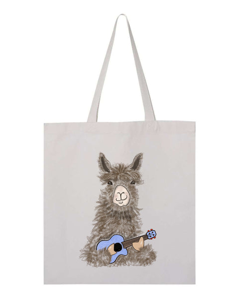 Ukulele Llama Tote Bag