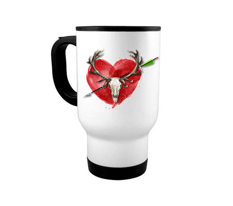 Bow Hunting Heart Mug