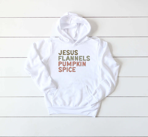 Jesus Flannels Pumpkin Spice Hoodie
