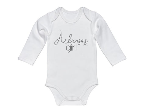 Arkansas Girl Baby Onesie