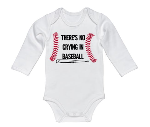 There's No Crying In Baseball Baby Onesie
