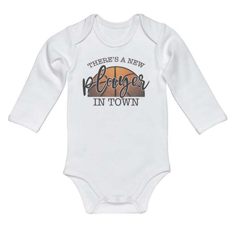 There's A New Player In Town (Basketball) Baby Onesie