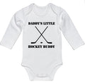 Daddy's Little Hockey Buddy Baby Onesie
