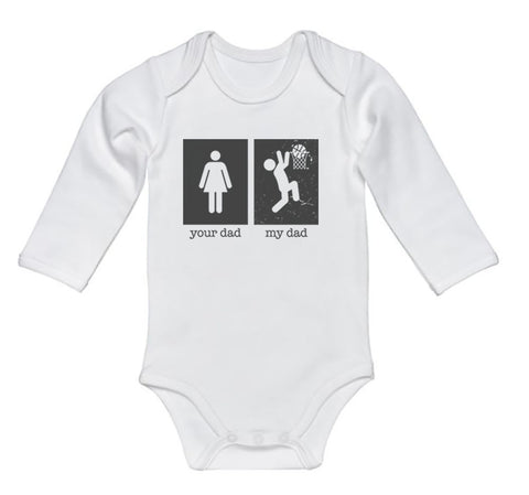 Your Dad My Dad (Basketball) Baby Onesie