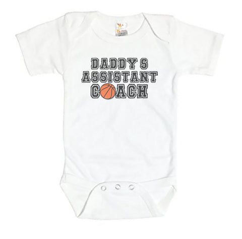 Daddy's Assistant Coach (Basketball) Baby Onesie