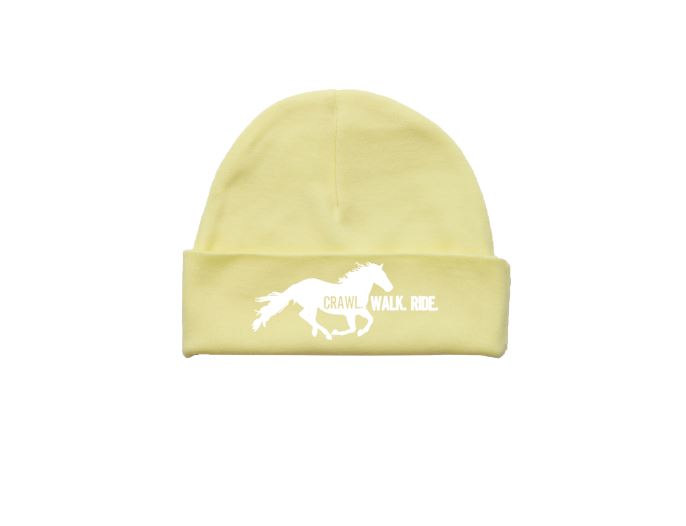 Crawl Walk Ride Baby Beanie