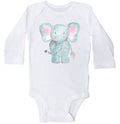 Elephant Onesie, Watercolor Elephant, Cute Baby Outfit, Newborn Elephant Outfit, Elephant Bodysuit, Baby Shower Gift, Baby Announcement - Chase Me Tees LLC