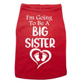 Big Sister Dog Shirt / Baby Announcement / I'm Going To Be A Big Sister / Puppy Tee / Pet Clothes / Funny Dog Tshirt / White Text / Trendy - Chase Me Tees LLC