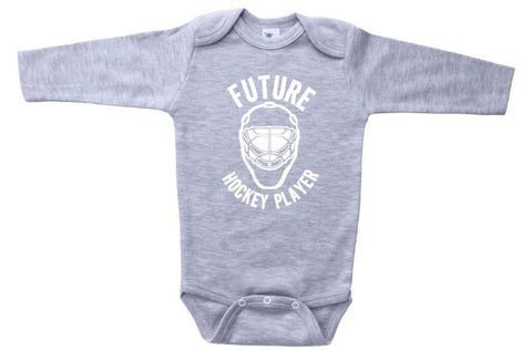 Hockey Onesie, Future Hockey Player, Hockey Outfit For Babies, Ice Hockey Bodysuit, Hockey Romper, Newborn Hockey, Infant Hockey Outfit - Chase Me Tees LLC