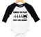 Drummer Onesie, Born To Play Drums Just Like Daddy, Drumming Baby Outfit, Drum Onesie, Music Baby Outfit, Baby Announcement, Raglan Onesie - Chase Me Tees LLC