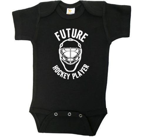 Hockey Onesie, Future Hockey Player, Hockey Outfit For Babies, Ice Hockey Bodysuit, Hockey Romper, Newborn Hockey, Infant Hockey Outfit - Chase Me Tees LLC
