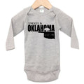 Oklahoma Onesie, Somebody In Oklahoma Loves Me, Oklahoma Bodysuit, OK Onesie, OK Bodysuit, Baby Shower Gift, Oklahoma Baby, Oklahoma Romper - Chase Me Tees LLC