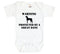 Warning Protected By A Great Dane, Great Dane Baby Onesie, Funny Baby Outfit, Bodysuit For Newborn, Great Dane, Trendy Infant Outfit, Dogs - Chase Me Tees LLC