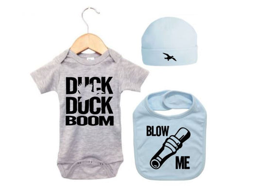 Duck Hunting Onesie, Duck Hunting Bundle, Baby Shower, Gift For Baby, Duck Hunting Bodysuit, Baby Hunting Outfit, Duck Hunt, Waterfowl Baby - Chase Me Tees LLC