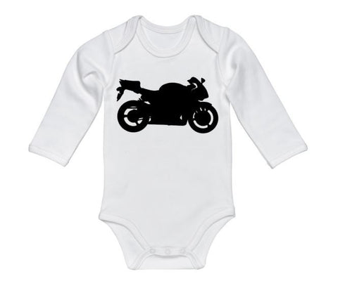 Motorcycle Baby Onesie, Street Bike, Crotch Rocket Onesie, Racing Bodysuit, Newborn Motorcycle, Infant Street Bike, Motorcycle Bodysuit - Chase Me Tees LLC