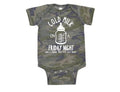 Country Music Onesie, Cold Milk On A Friday Night, Country Song, Country Music Bodysuit, Country Onesie, Country Music, Camo Onesie, Camo - Chase Me Tees LLC