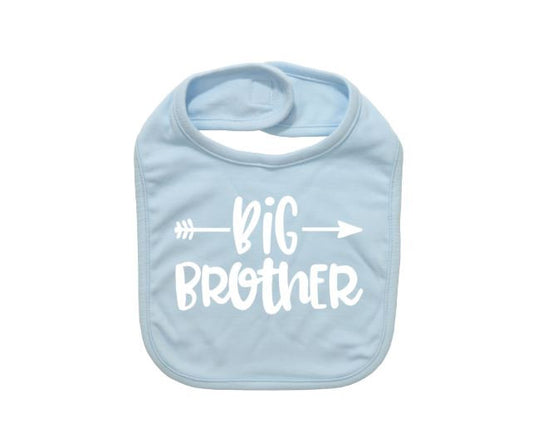 Baby Bib, Big Brother, Baby Announcement, Big Brother Arrow, Infant Bibs, Infant Apparel, Big Bro, Newborn Gift, Cute Baby Gift, Trendy Baby - Chase Me Tees LLC