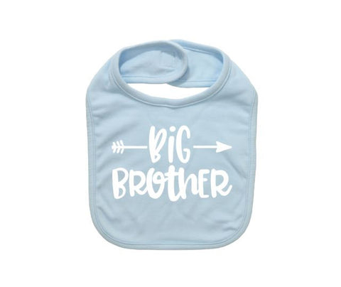 Baby Bib, Big Brother, Baby Announcement, Big Brother Arrow, Infant Bibs, Infant Apparel, Big Bro, Newborn Gift, Cute Baby Gift, Trendy Baby - Chase Me Tees LLC