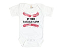 My First Baseball Season, Baby Baseball Onesie, Baseball Onesie, 1st Baseball Season, Baby Shower, Baby Announcement, Baseball Baby, Reveal - Chase Me Tees LLC