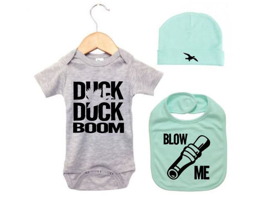 Duck Hunting Onesie, Duck Hunting Bundle, Baby Shower, Gift For Baby, Duck Hunting Bodysuit, Baby Hunting Outfit, Duck Hunt, Waterfowl Baby - Chase Me Tees LLC