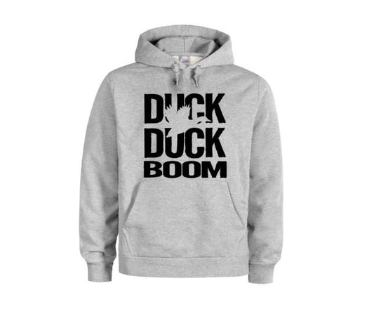 Duck Hunting Apparel, Duck Duck Boom, Duck Hunting Hoodie, Gift For Duck Hunter, Unisex Hoodie, Waterfowl Apparel, Fashion, Humor, Trendy - Chase Me Tees LLC