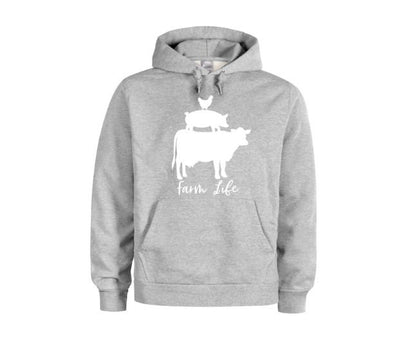 Farm Life, Farming Apparel, Unisex Hoodie, Farm Animals, Farm Hoodie, Farm, Fashion, Humor, Gift For Her, Gift For Him, Outdoors Apparel - Chase Me Tees LLC