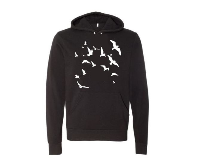 Unisex Hoodies, Flying Birds, Nature Lover, Nature Hoodie, Fashion, Trendy, Camping Apparel, Gift For Him, Gift For Her, Gift For Bird Lover - Chase Me Tees LLC