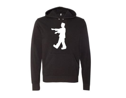 Halloween Hoodie, Frankenstein Walking, Frankenstein Apparel, Halloween Apparel, Unisex Hoodies, Trick Or Treat, Graphic Hoodie, Outdoors - Chase Me Tees LLC