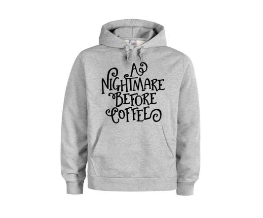 Coffee Hoodie, A Nightmare Before Coffee, Halloween Hoodie, Unisex Hoodies, Halloween Apparel, Coffee Lover, Fashion, Trick Or Treat, Coffee - Chase Me Tees LLC