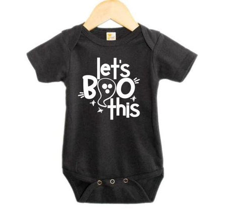Halloween Onesie, Let's Boo This, Ghost Bodysuit, Halloween Baby, Baby Ghost Outfit, Gift For Baby, Halloween Apparel, Ghouls, Baby Shower - Chase Me Tees LLC