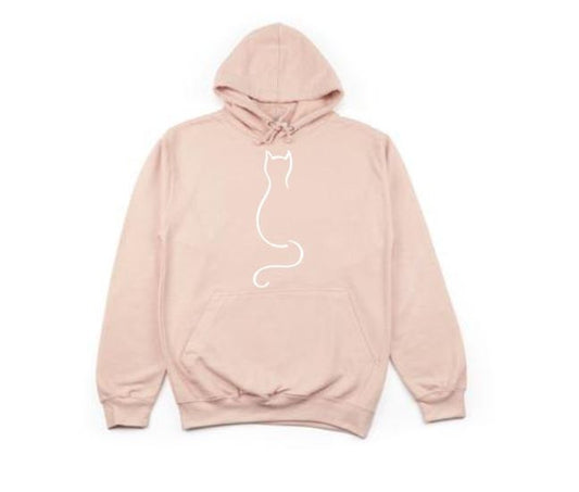 Cat Hoodie, Cat, Cat Apparel, Cat Mom, Feline, Gift For Her, Cat Lovers, Kittens, Kitty Cat, Mom Hoodie, Gift For Cat Lover, Meow, Hoodies - Chase Me Tees LLC