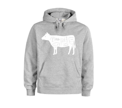 Cow Hoodie, Cow Cuts, Cow Farmer, Cattle Farm, Cattle Hoodie, Gift For Farmer, Beef Eater, Gift For Him, Unisex Hoodies, Farm Life, Dad Gift - Chase Me Tees LLC