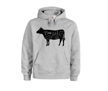 Cow Hoodie, Cow Cuts, Cow Farmer, Cattle Farm, Cattle Hoodie, Gift For Farmer, Beef Eater, Gift For Him, Unisex Hoodies, Farm Life, Dad Gift - Chase Me Tees LLC