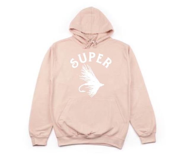 Fly Fishing Hoodie, Super Fly, Outdoors Wear, Fishing Apparel, Unisex Hoodies, Fly Fishing Apparel, Fishing Gear, Graphic Hoodie, Fishing - Chase Me Tees LLC