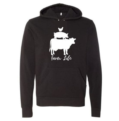 Farm Life, Farming Apparel, Unisex Hoodie, Farm Animals, Farm Hoodie, Farm, Fashion, Humor, Gift For Her, Gift For Him, Outdoors Apparel - Chase Me Tees LLC