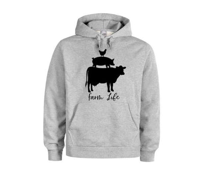 Farm Life, Farming Apparel, Unisex Hoodie, Farm Animals, Farm Hoodie, Farm, Fashion, Humor, Gift For Her, Gift For Him, Outdoors Apparel - Chase Me Tees LLC