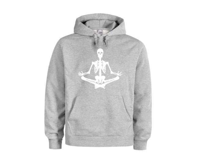 Halloween Apparel, Yoga Bones, Unisex Hoodie, Halloween Hoodie, Skeleton, Men's Halloween, Gift For Her, Skeleton Apparel, Funny Hoodies - Chase Me Tees LLC