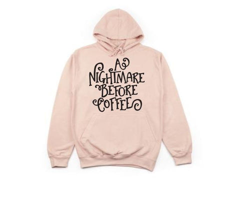 Coffee Hoodie, A Nightmare Before Coffee, Halloween Hoodie, Unisex Hoodies, Halloween Apparel, Coffee Lover, Fashion, Trick Or Treat, Coffee - Chase Me Tees LLC