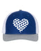 Heart Hat, Polka Dot Heart, Trucker Hat, Heart Cap, Adjustable, Women's Trucker Hat, Polka Dot Hat, Heart Snapback, 10 Colors!, White Text - Chase Me Tees LLC