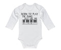 Piano Baby Onesie, Born To Play The Piano Just Like My Daddy, Piano Onesie, Baby Piano Outfit, Piano Dad, Music Bodysuit, Newborn Piano - Chase Me Tees LLC