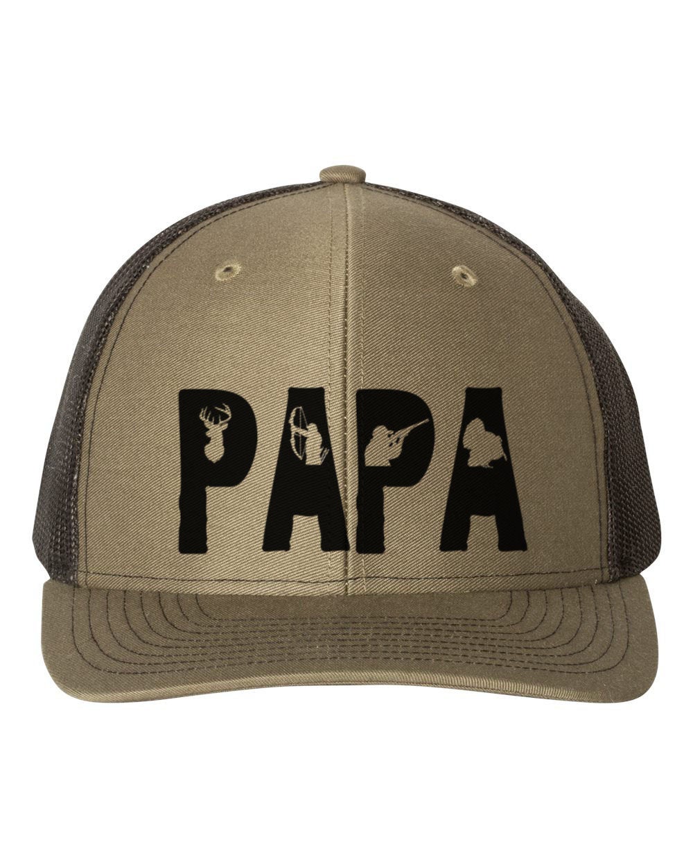Papa Hat (Black Text) Loden/Black