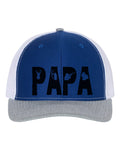Papa Hat, Papa, Gift For Papa, Trucker Cap, Adjustable, Hunting Hat, Deer Hunting, Turkey Hunting, Gift For Grandpa, Grandpa Hat, Black Text - Chase Me Tees LLC