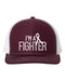 I'm A Fighter, Cancer Awareness Hat, Cancer Hat, Cancer Patient Hat, Cancer Fighter, Adjustable, Trucker Hat, 10 Colors!, White Text - Chase Me Tees LLC