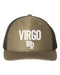 Virgo Hat, Virgo, Trucker Hat, Adjustable, 10 Different Colors!, Gift For Virgo, Horoscope Hat, Astrology Hat, Virgo Apparel, White Text - Chase Me Tees LLC