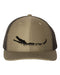 Alligator Hat, Grass Alligator, Alligator Apparel, Adjustable Snapback, Trucker Hat, Gator Hat, Gator Lover, Swamp Hat, Swamp, Black Text - Chase Me Tees LLC