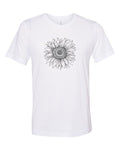 Sunflower Shirt, Sunflower Sketch, Sunflower Lover, Sublimation T, Gift For Her, Mom Shirt, Flowers, Mother's Day Gift, Garden Shirt - Chase Me Tees LLC